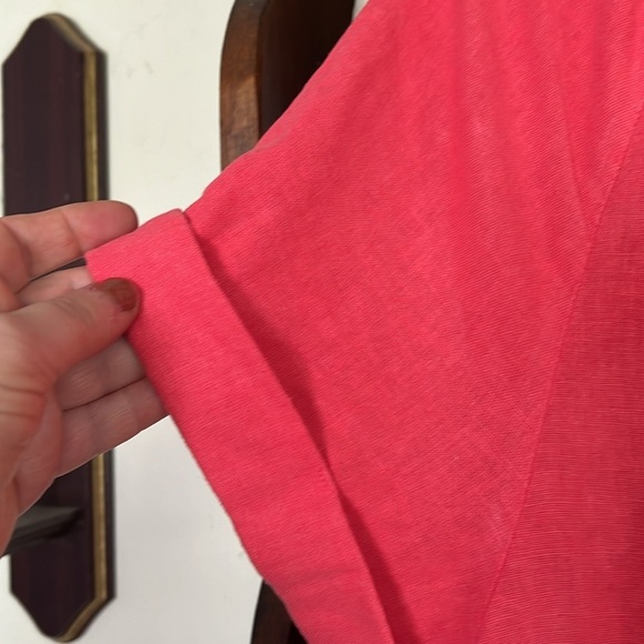 UNIVERSAL THREAD Solid Brushed Coral Linen Look Short Jumper, Size XL, EUC. - Picture 5 of 10
